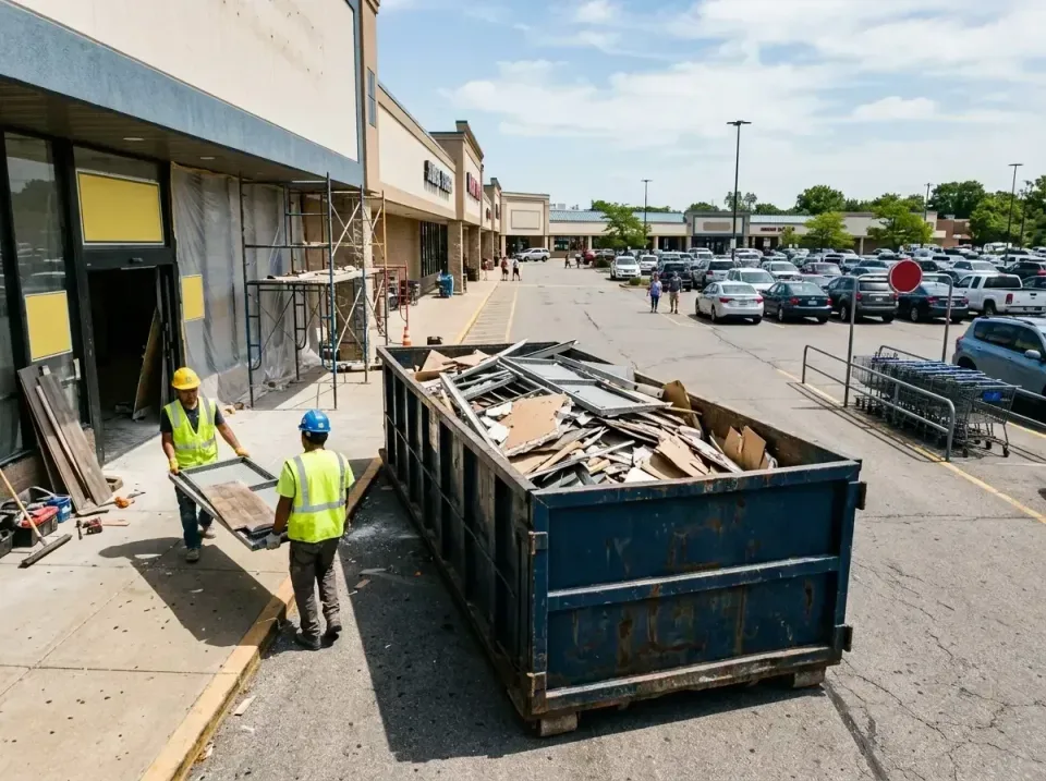 retail-store-renovation-debris-003 — frequently asked questions, Roll-off Dumpster Rentals in Kentucky